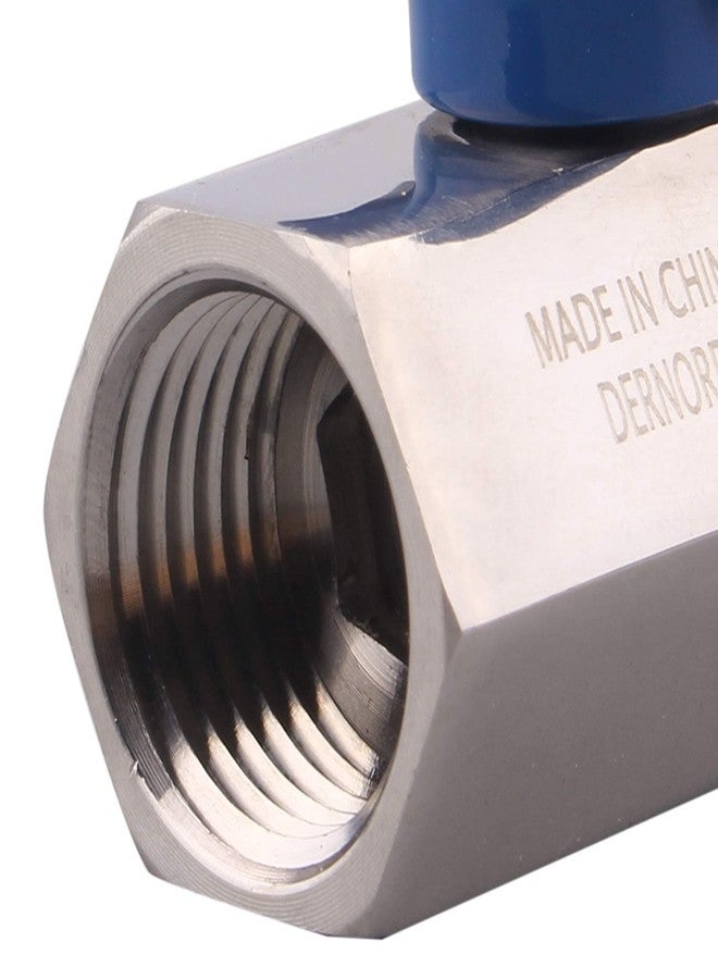 DERNORD Stainless Steel Mini Ball Valve NPT Thread (1/2" Female&Male) - Image 5